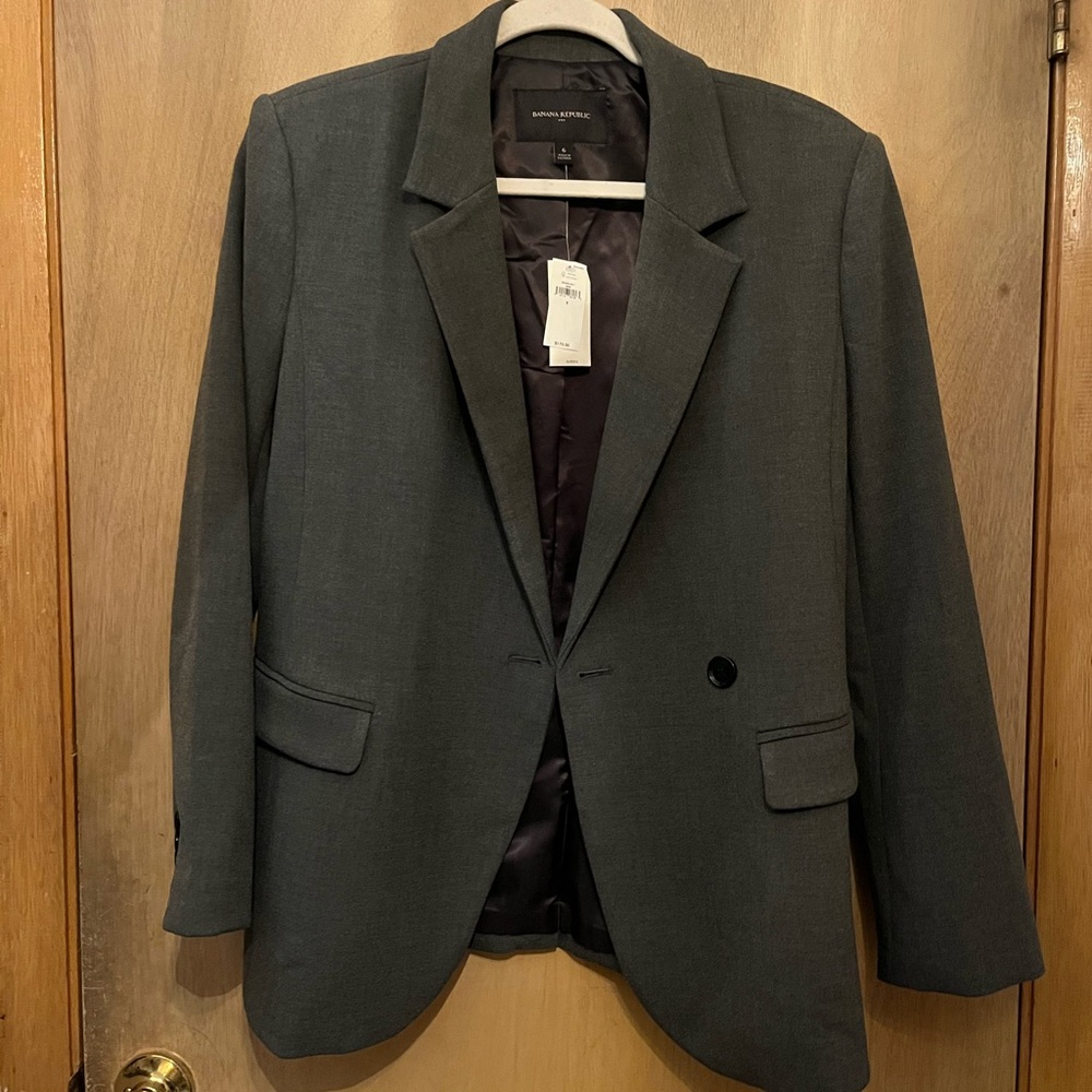 Oversized Gray Blazer